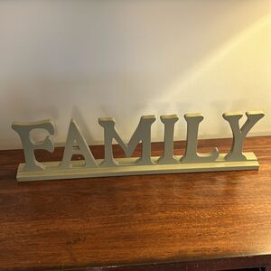 Family Wood Home Decor